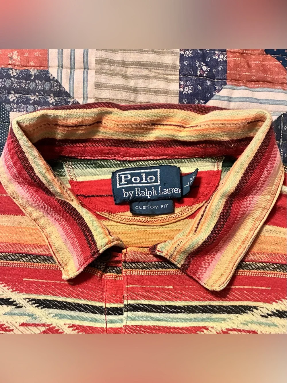 VTG. 90’S POLO RALPH LAUREN WESTERN POLO SHIRT- SIZE LARGE